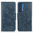 Custodia Portafoglio In Pelle Cover con Supporto M09L per Motorola Moto Edge (2021) 5G Blu
