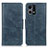Custodia Portafoglio In Pelle Cover con Supporto M09L per Oppo F21 Pro 4G Blu