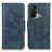 Custodia Portafoglio In Pelle Cover con Supporto M09L per Oppo Reno5 A Blu