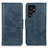 Custodia Portafoglio In Pelle Cover con Supporto M09L per Samsung Galaxy S21 Ultra 5G Blu