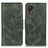 Custodia Portafoglio In Pelle Cover con Supporto M09L per Samsung Galaxy XCover 5 SM-G525F Verde