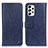 Custodia Portafoglio In Pelle Cover con Supporto M10L per Samsung Galaxy A53 5G Blu