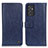Custodia Portafoglio In Pelle Cover con Supporto M10L per Samsung Galaxy Quantum2 5G Blu