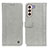 Custodia Portafoglio In Pelle Cover con Supporto M10L per Samsung Galaxy S23 5G Grigio