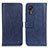 Custodia Portafoglio In Pelle Cover con Supporto M10L per Samsung Galaxy XCover 5 SM-G525F Blu