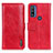 Custodia Portafoglio In Pelle Cover con Supporto M11L per Motorola Moto G Pure Rosso