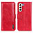 Custodia Portafoglio In Pelle Cover con Supporto M11L per Samsung Galaxy S21 Plus 5G Rosso