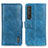 Custodia Portafoglio In Pelle Cover con Supporto M11L per Sony Xperia 1 III Blu