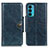Custodia Portafoglio In Pelle Cover con Supporto M12L per Motorola Moto Edge Lite 5G Blu