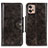 Custodia Portafoglio In Pelle Cover con Supporto M12L per Motorola Moto G32 Bronze