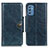 Custodia Portafoglio In Pelle Cover con Supporto M12L per Samsung Galaxy M52 5G Blu