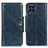 Custodia Portafoglio In Pelle Cover con Supporto M12L per Samsung Galaxy M53 5G Blu