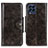 Custodia Portafoglio In Pelle Cover con Supporto M12L per Samsung Galaxy M53 5G Bronze
