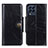 Custodia Portafoglio In Pelle Cover con Supporto M12L per Samsung Galaxy M53 5G Nero