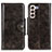 Custodia Portafoglio In Pelle Cover con Supporto M12L per Samsung Galaxy S21 5G Bronze