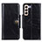 Custodia Portafoglio In Pelle Cover con Supporto M12L per Samsung Galaxy S21 FE 5G