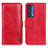 Custodia Portafoglio In Pelle Cover con Supporto M13L per Motorola Moto Edge (2021) 5G Rosso