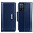 Custodia Portafoglio In Pelle Cover con Supporto M13L per Oppo A53s 5G Blu