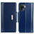 Custodia Portafoglio In Pelle Cover con Supporto M13L per Oppo A94 4G Blu
