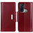 Custodia Portafoglio In Pelle Cover con Supporto M13L per Oppo Reno5 A Rosso