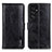 Custodia Portafoglio In Pelle Cover con Supporto M13L per Samsung Galaxy S21 Ultra 5G Nero