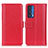 Custodia Portafoglio In Pelle Cover con Supporto M14L per Motorola Moto Edge (2021) 5G Rosso