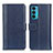 Custodia Portafoglio In Pelle Cover con Supporto M14L per Motorola Moto Edge Lite 5G Blu