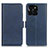Custodia Portafoglio In Pelle Cover con Supporto M15L per Huawei Honor X8b Blu