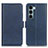 Custodia Portafoglio In Pelle Cover con Supporto M15L per Motorola Moto Edge S30 5G Blu