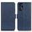 Custodia Portafoglio In Pelle Cover con Supporto M15L per Motorola Moto G 5G (2022) Blu