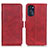 Custodia Portafoglio In Pelle Cover con Supporto M15L per Motorola Moto G 5G (2022) Rosso