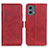 Custodia Portafoglio In Pelle Cover con Supporto M15L per Motorola Moto G 5G (2023) Rosso