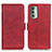 Custodia Portafoglio In Pelle Cover con Supporto M15L per Motorola Moto G Stylus (2022) 4G Rosso