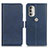 Custodia Portafoglio In Pelle Cover con Supporto M15L per Motorola Moto G51 5G Blu