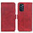 Custodia Portafoglio In Pelle Cover con Supporto M15L per Motorola Moto G52j 5G Rosso