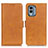 Custodia Portafoglio In Pelle Cover con Supporto M15L per Nokia X30 5G Marrone Chiaro