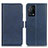 Custodia Portafoglio In Pelle Cover con Supporto M15L per Oppo K9 5G Blu