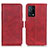 Custodia Portafoglio In Pelle Cover con Supporto M15L per Oppo K9 5G Rosso