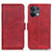 Custodia Portafoglio In Pelle Cover con Supporto M15L per Oppo Reno9 5G Rosso