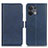 Custodia Portafoglio In Pelle Cover con Supporto M15L per Oppo Reno9 Pro+ Plus 5G Blu