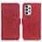 Custodia Portafoglio In Pelle Cover con Supporto M15L per Samsung Galaxy A33 5G Rosso