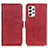 Custodia Portafoglio In Pelle Cover con Supporto M15L per Samsung Galaxy A53 5G Rosso