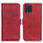 Custodia Portafoglio In Pelle Cover con Supporto M15L per Samsung Galaxy M32 4G Rosso