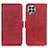 Custodia Portafoglio In Pelle Cover con Supporto M15L per Samsung Galaxy M33 5G Rosso