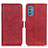 Custodia Portafoglio In Pelle Cover con Supporto M15L per Samsung Galaxy M52 5G Rosso