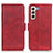 Custodia Portafoglio In Pelle Cover con Supporto M15L per Samsung Galaxy S21 Plus 5G Rosso