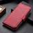 Custodia Portafoglio In Pelle Cover con Supporto M15L per Samsung Galaxy S22 Ultra 5G Rosso