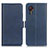 Custodia Portafoglio In Pelle Cover con Supporto M15L per Samsung Galaxy XCover 5 SM-G525F Blu