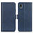 Custodia Portafoglio In Pelle Cover con Supporto M15L per Sony Xperia Ace III Blu