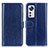 Custodia Portafoglio In Pelle Cover con Supporto M15L per Xiaomi Mi 12 Pro 5G Blu